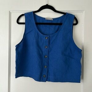 Everlane 100% Linen Cropped Tank